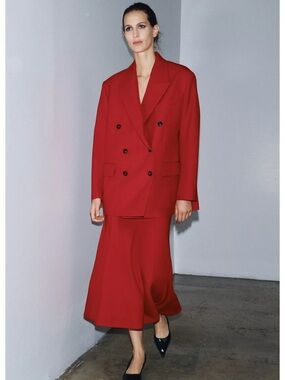 ZARA ZW COLLECTION DOUBLE-BREASTED BLAZER